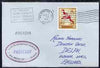 Spain used in Wilmington (California) 1968 Paquebot cover to England carried on SS Arcadia with various paquebot and ships cachets