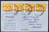 Spain used in Auckland (New Zealand) 1968 Paquebot cover to England carried on SS Arcadia with various paquebot and ships cachets