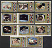 Fujeira 1972 Apollo Space Programme perf set of 11 cto used, Mi 1344-54*