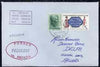 United States used in Kobe (Japan) 1967 Paquebot cover to England carried on SS Arcadia with various paquebot and ships cachets