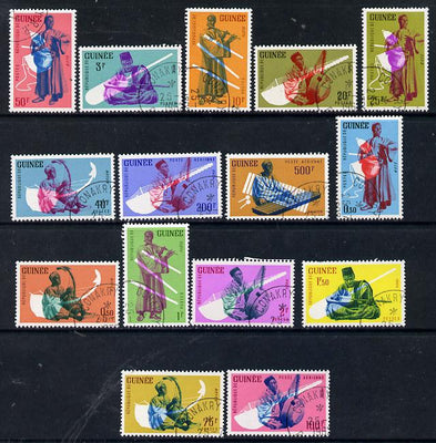 Guinea - Conakry 1962 Native Musicians cto set of 15, SG 311-25*