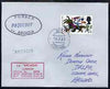 Great Britain used in Funchal (Portugal) 1967 Paquebot cover to England carried on SS Arcadia with various paquebot and ships cachets