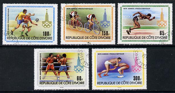 Ivory Coast 1979 Pre Olympic Year cto set of 5, SG 607-11*