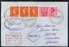Great Britain used in Sydney (New South Wales) 1968 Paquebot cover to England carried on SS Arcadia with various paquebot and ships cachets