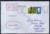 Great Britain used in Melbourne (Victoria) 1968 Paquebot cover to England carried on SS Arcadia with various paquebot and ships cachets