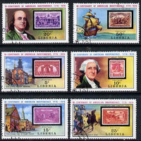 Liberia 1975 USA Bicentenary cto set of 6, SG 1233-38*