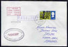 Great Britain used in Kobe (Japan) 1968 Paquebot cover to England carried on SS Arcadia with various paquebot and ships cachets