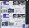 United States 1967 Two Rocket mail Flight covers, Flight XVIII flown by Rockets Nos 1 & 2, each with perf NASA label with error (th Year omitted) plus corrected label, covers numbered & signed on back