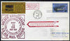 United States 1968 Golden Anniversary Rocket Flight cover with RRI label & special cachet in red, numbered as one of 1,050