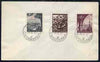 Yugoslavia - Trieste 1952 Navy Day set of 3 on plain unaddressed cover with first day cancels
