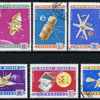 Mongolia 1966 Satellites cto set of 8, SG 428-35*