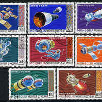 Mongolia 1971 Space Research cto set of 8, SG 594-601*