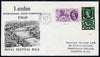Great Britain 1960 General Letter Office set of 2 on illustrated cover with special Stamp Exhibition cancel of 9 July (typed address)