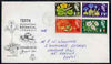 Great Britain 1964 Botanical (phos) set of 4 on illustrated cover with first day cancel (hand-written address)