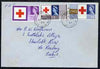 Great Britain 1963 Red Cross (ord) set of 3 on plain cover with first day cancel (hand-written address)