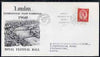 Great Britain 1959 Wilding 2.5d Phosphor-Graphite on illustrated cover for 1960 Stamp Exhibition with special cancel (typed address)