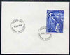 French Southern & Antarctic Territories 1969 5th Antarctic Treaty 50f (SG 51) on cover with first day of issue cancel, clean & neat