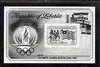 Liberia 1992 Barcelona Olympics black & white photographic proof of m/sheet
