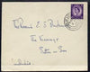 Great Britain 1967 commercial cover to Lincs cancelled House of Lords with HofL library insignia on flap