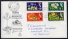 Great Britain 1964 Botanical (ord) set of 4 on illustrated cover with first day cancel, hand written address