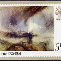 Great Britain 1975 Birth Centenary of Turner 5.5p PHQ card unused and pristine cat £42