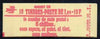 France 1977 10F Booklet complete & pristine, SG DSB61