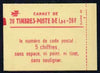 France 1977 20F (1F bright scarlet x 20) Booklet complete & pristine, SG DSB62