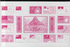 Tuvalu 1986 South Pacific Forum imperf proof sheetlet containing complete set of 14 plus label printed in magenta colour only (as SG 407a) unmounted mint