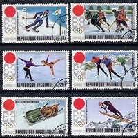 Togo 1971 Winter Olympics cto set of 6, SG 839-44*