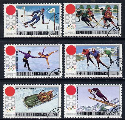 Togo 1971 Winter Olympics cto set of 6, SG 839-44*