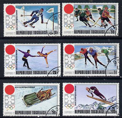 Togo 1971 Winter Olympics cto set of 6, SG 839-44*