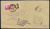 Great Britain 1977 unstamped cover to Warlingham with boxed 14p to pay and 10p & 4p Postage Due stamps well tied, cover endorsed 'Refused to pay'