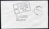 Great Britain 1986 unstamped cover to Hove with boxed Unpaid Postage and Fee Due 23p (cover torn when opened)