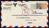 United States 1967 underpaid cover to UK bearing 15c Airmail with straight line Postage Due & T 10/13 in circle both in violet, roughly opened