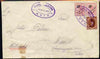 Egypt 1923 Ship cover to Austria cancelled by Lloyd Triestino Steamboat ASIA cachet in violet, cover slightly reduced by being opened at side (Maritime Mail)