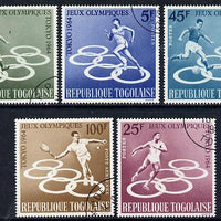 Togo 1964 Tokyo Olympic Games perf set of 5 fine cds used, SG 386-90*