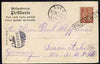 France 1903 Norddeutscher Lloyd, Bremen PPC to Germany bearing 10c Mouchon tied Straight line PAQUEBOT with Suez dated stamp of 17.III.03 & Dessau mark alongside (Maritime Mail)