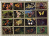 Umm Al Qiwain 1972 Butterflies sheetlet containing 16 values cto used (Mi 1498-1513A)