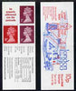 Great Britain 1979-80 London 1980 10p booklet complete including 'repair to chin and 'beard' flaw' on 1p, R2/2, SG spec UMFB11d