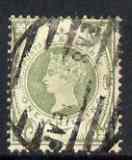 Great Britain 1887 QV Jubilee 1s green good colour but heavyih cancel SG211