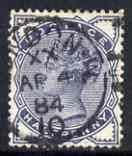 Great Britain 1883 QV 1/2d slate-blue good colour and perfs used, SG187