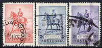 Australia 1935 KG5 Silver Jubilee set of 3 sound used, SG156-58