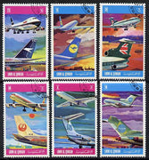 Umm Al Qiwain 1972 Aircraft & Airlines set of 6 cto used, Mi 603-8*