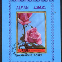 Umm Al Qiwain 1972 Roses 5R m/sheet cto used (Mi BL 56)