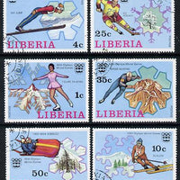 Liberia 1976 Innsbruck Winter Olympics set of 6 cto used, SG 1260-65