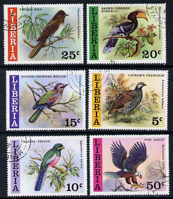 Liberia 1977 Wild Birds set of 6 cto used, SG 1307-12*