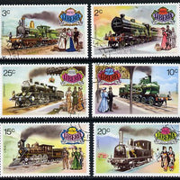 Liberia 1973 World Railways set of 6 cto used, SG 1149-54*