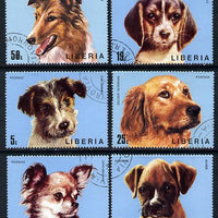 Liberia 1974 Dogs set of 6 cto used, SG 1194-99*