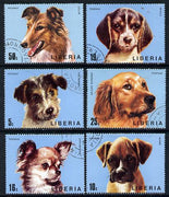 Liberia 1974 Dogs set of 6 cto used, SG 1194-99*