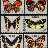 Liberia 1974 Tropical Butterflies set of 6 cto used, SG 1210-15*